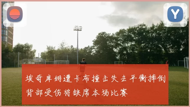 埃奇库姆遭卡布撞击失去平衡摔倒背部受伤将缺席本场比赛